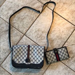 Gucci Handbag and Wallet Set